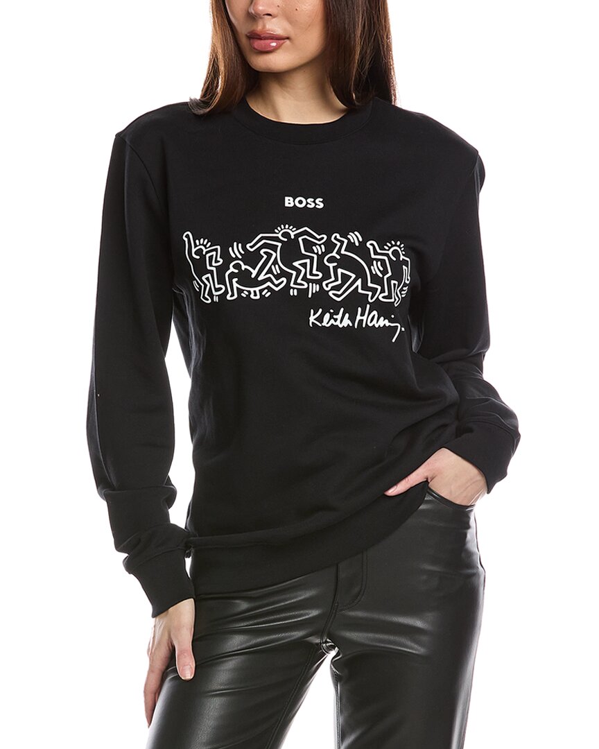 

Свитшот Hugo Boss x Keith Haring, черный