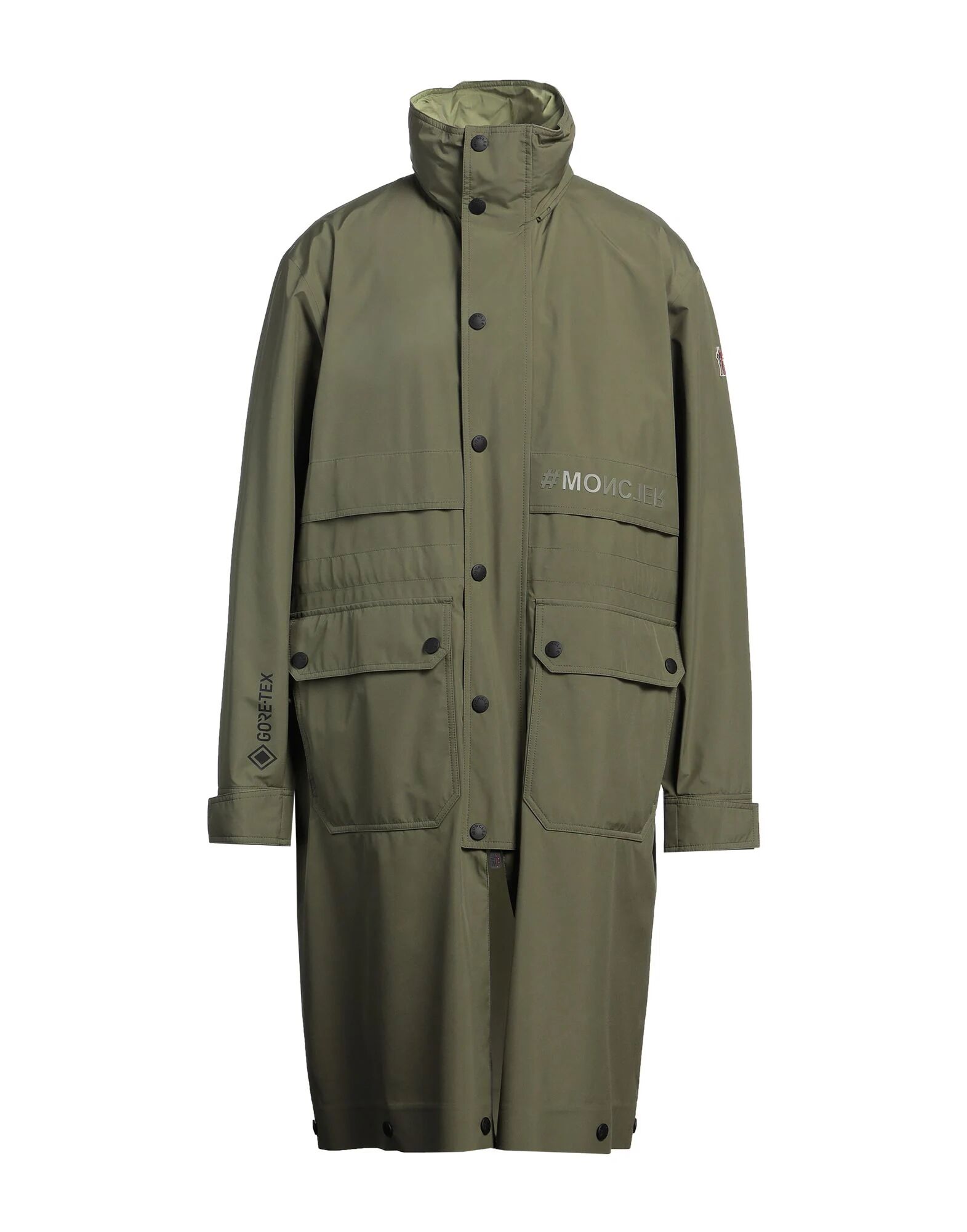 

Тренчкот Moncler, серо-зеленый