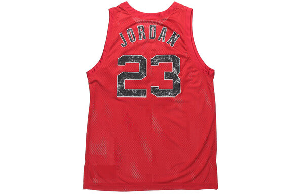 Майка Air Jordan DNA Distorted Flying Men's Basketball Mesh Training Vest, красный — фото 2