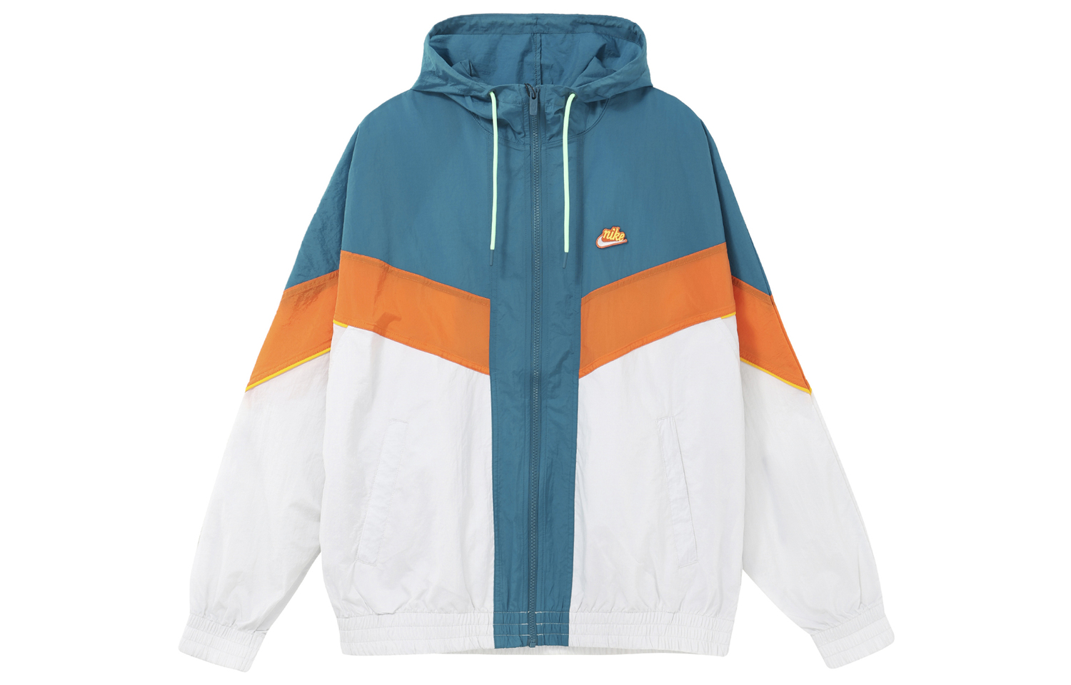 Куртки мужские Nike, синий/белый/оранжевый — фото 2