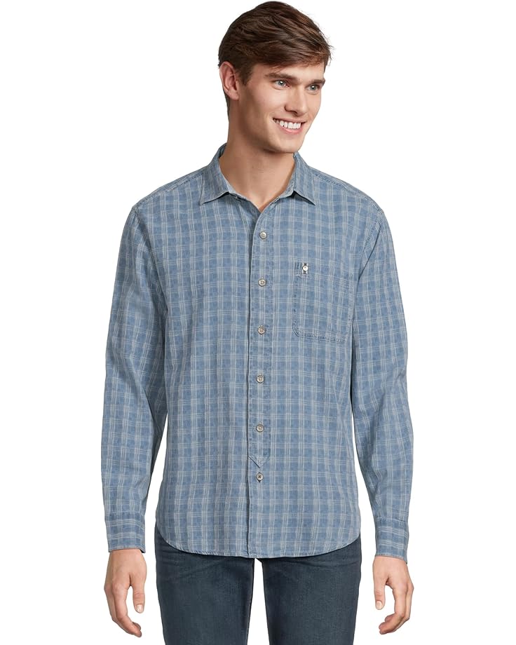 

Мужская рубашка Tommy Bahama Lopez Island Check, Light Indigo