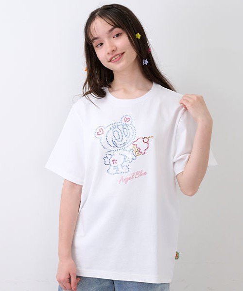 Футболка «Сверкающий камень Накамура-кун» Pom ponette junior, White