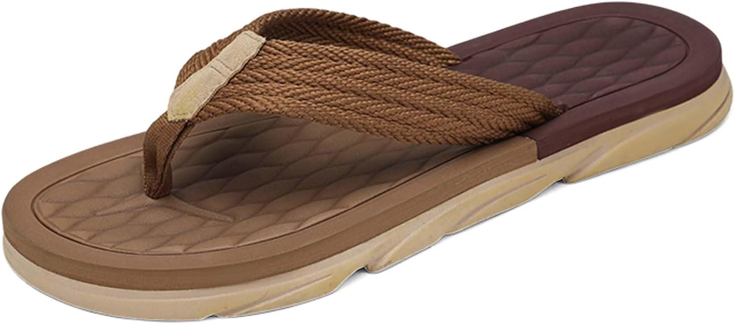 

Мужские шлепанцы удобные, противоскользящие сандалии для улицы и пляжа Generic, коричневый