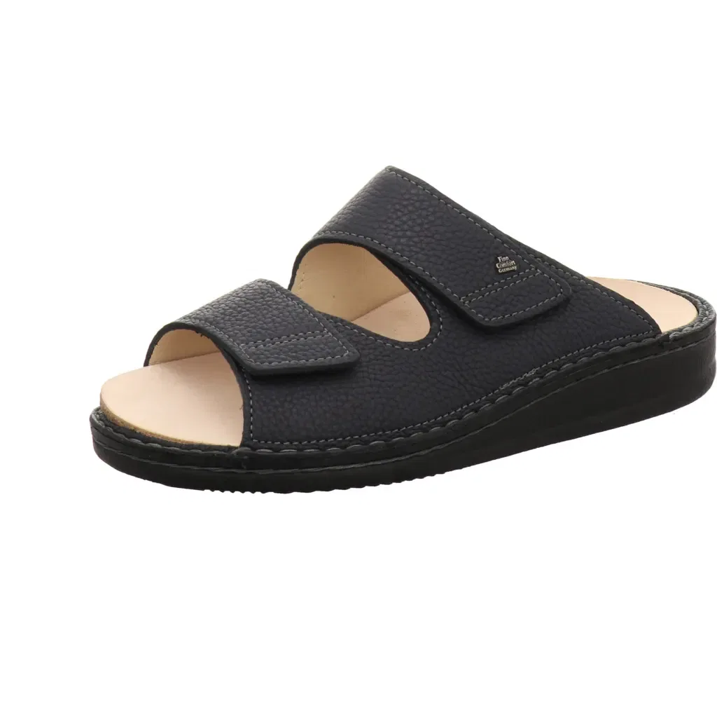 Домашние тапочки кожаные Finn Comfort, синий