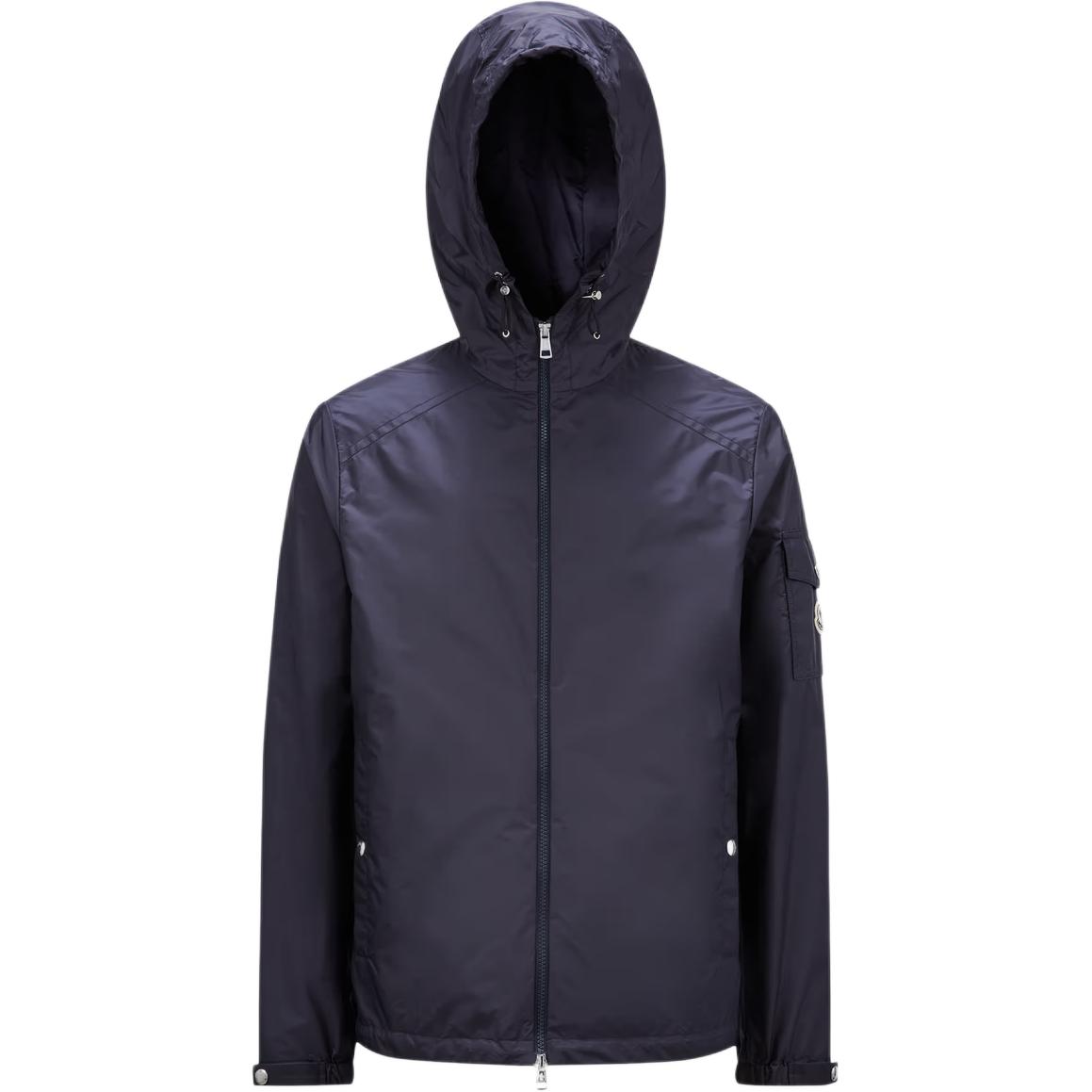 

Курка-бомбер с молнией и нашивкой логотипа Etiache Moncler, синяя, Синий, Курка-бомбер с молнией и нашивкой логотипа Etiache Moncler, синяя