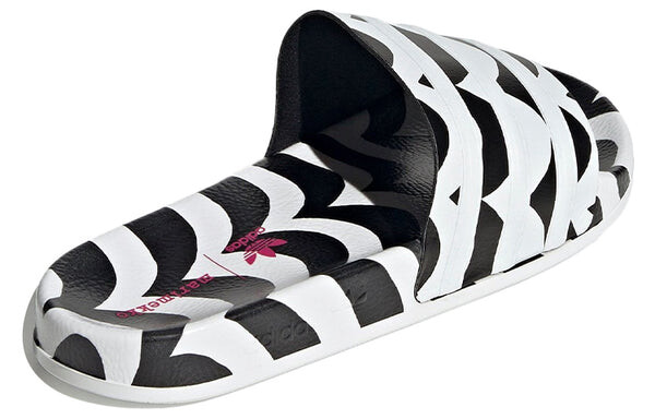 Тапочки marimekko x adilette slide 'laine wave' Adidas, черный — фото 4