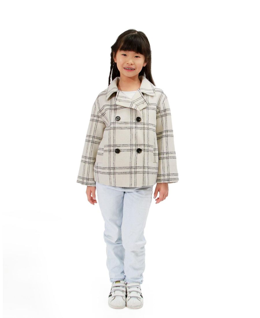 

Детское пальто из шерстяной смеси Girl Adore You Belle & Bloom, White