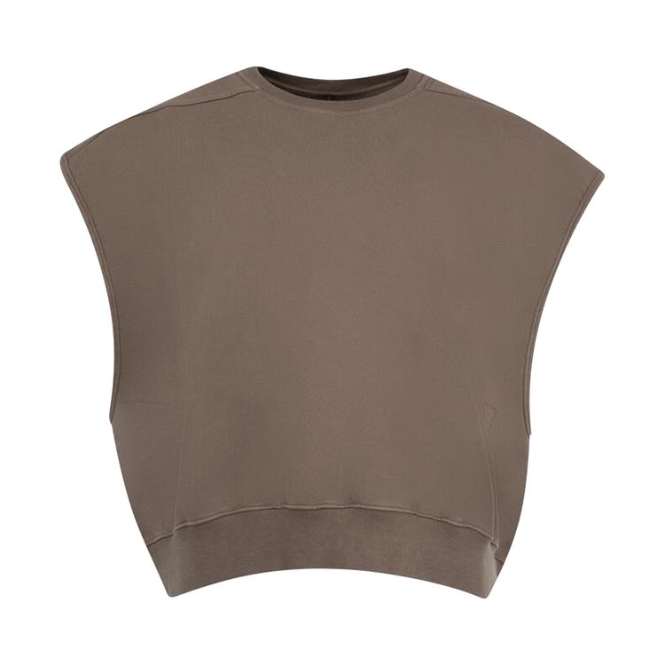 

Толстовка Rick Owens DRKSHDW Hollywood Sleeveless Jumbo Tatlin Sweatshirt 'Dust', коричневый