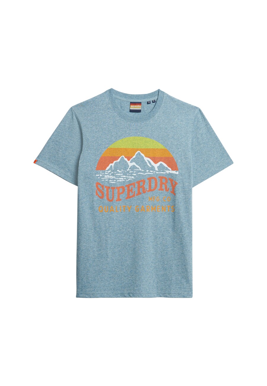 

Рубашка Superdry, пятнистый синий