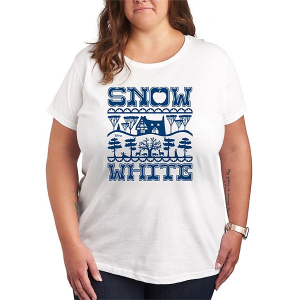 

Футболка с принтом Snow White Plus Size Disney, Белый, Футболка с принтом Snow White Plus Size Disney