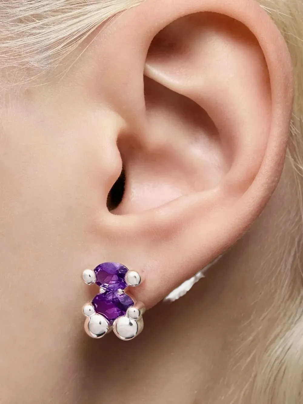 

Серьги с сапфирами TOUS, серебряный