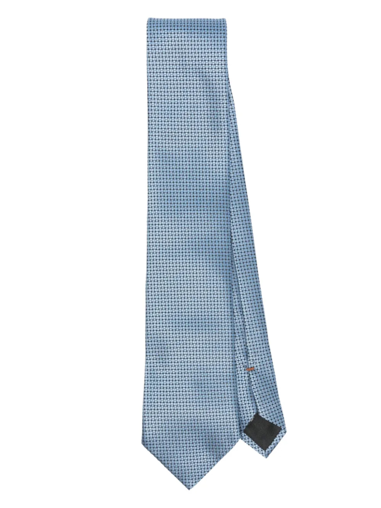 

Галстук кофейно-жаккардовый Zegna, синий