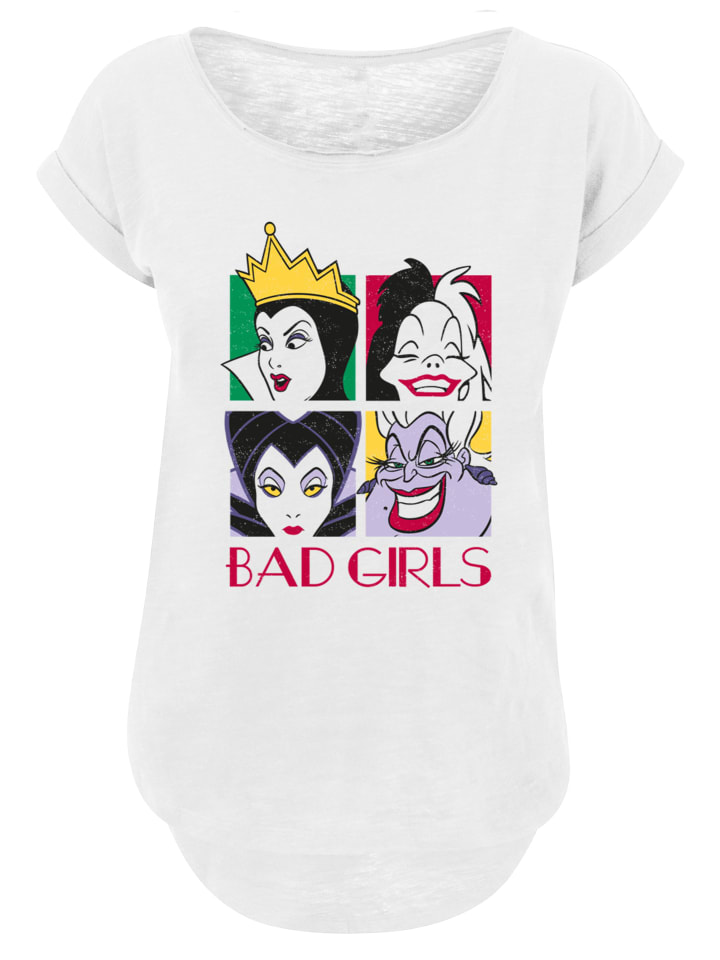 

Длинная футболка Villains Bad Girls белого цвета F4NT4STIC, Белый, Длинная футболка Villains Bad Girls белого цвета F4NT4STIC