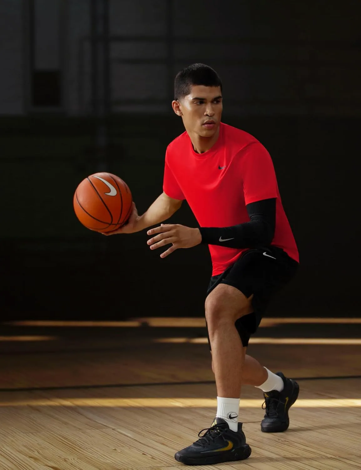 Кроссовки для баскетбола Nike Giannis Immortality 4 для взрослых унисекс, черный/металлик золотой — фото 2