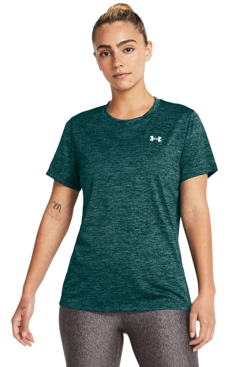 

Техническая футболка с круглым вырезом и изюминкой Under Armour, зеленый