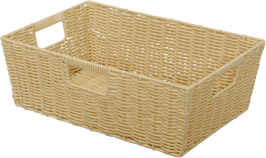 

Цветная корзина для вязания Iris Ohyama KAB-38, бежевая, ширина 15,0 x глубина 10,2 x высота 5,1 дюйма (38 x 26 x 1