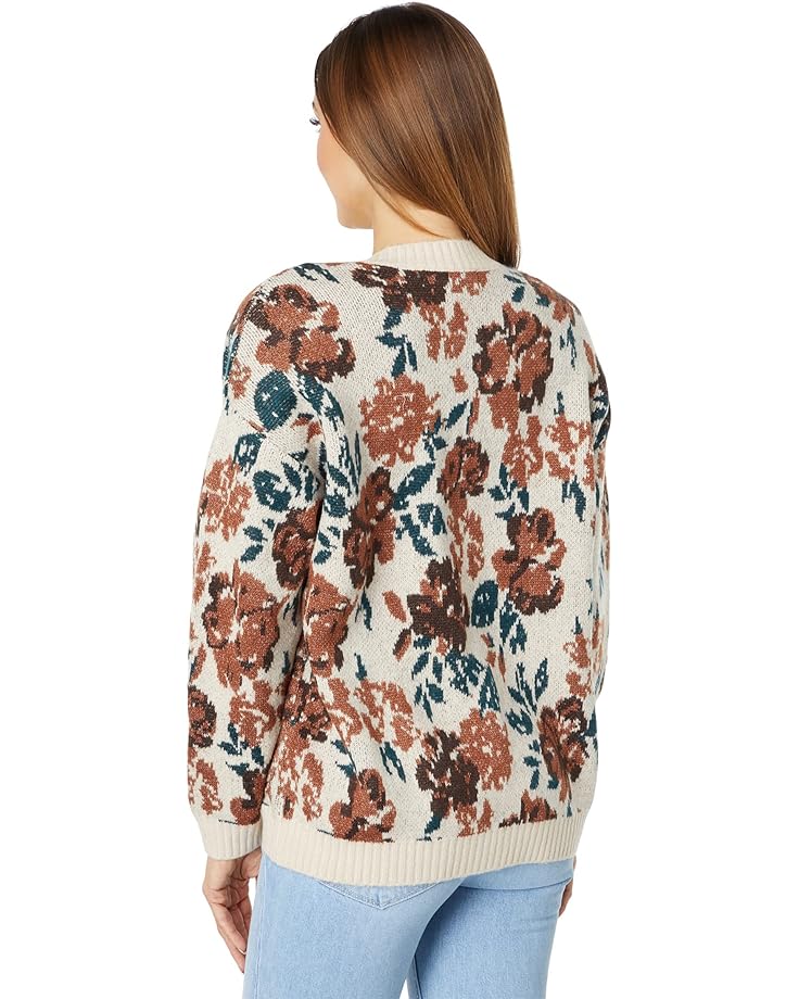 

Свитер Saltwater Luxe Stari Floral Intarsia Long Sleeve Cardigan, естественный