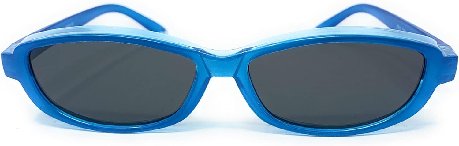 

Очки Mini Fit Over Glasses, OTG, поляризованные солнцезащитные очки унисекс с обтекаемой формой для мужчин и женщин Incredible Bargains, Oval - Pearl Teal Blue With Smoke Lens