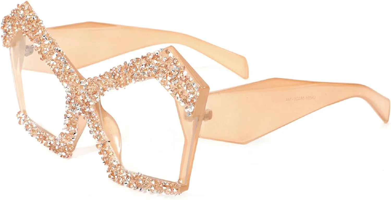 

Роскошные солнцезащитные очки Melrose «кошачий глаз» с бриллиантами и стразами, защита от ультрафиолета UV400, модные солнцезащитные очки-маска 9618, Tea