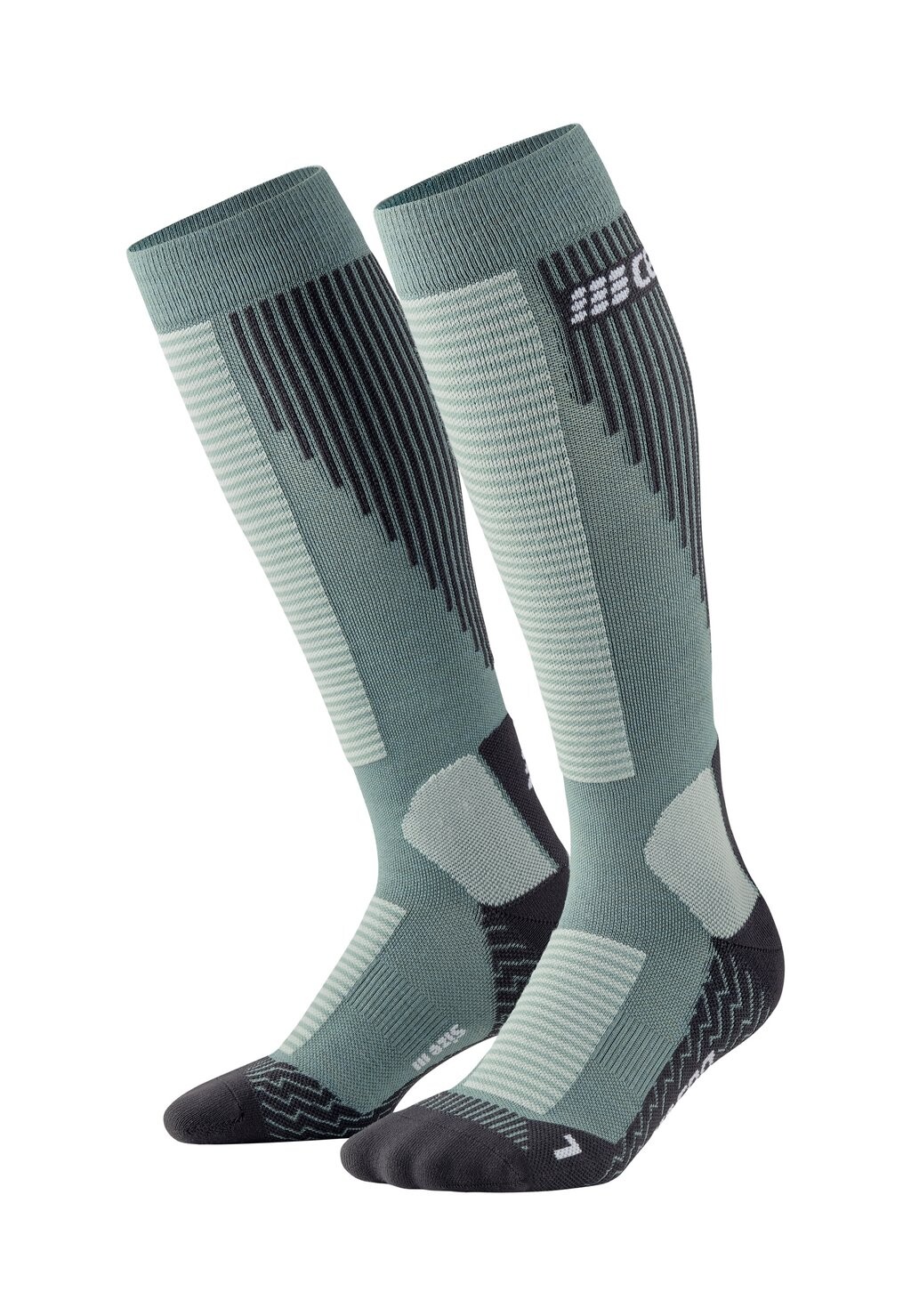 

Носки выше колена KNEE HIGH COLD WEATHER V2 KOMPRESSION MADE IN GERMANY CEP, сине-серый