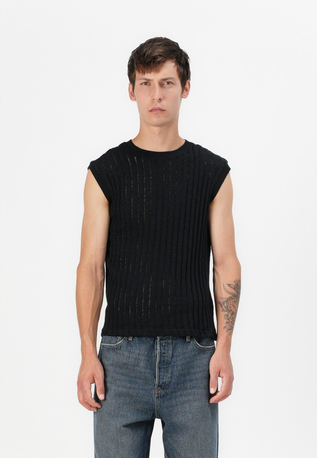 

Майка BOXY STRUCTURE TANK Weekday, черный