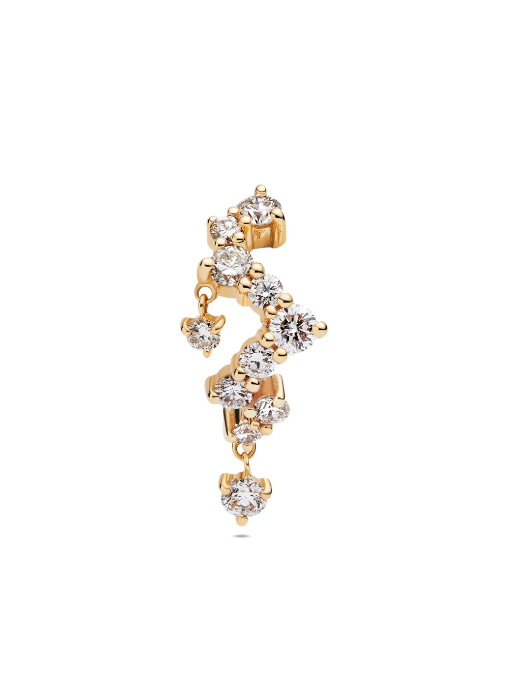 

Серьга Sky из переработанного желтого золота с бриллиантами Maria Black