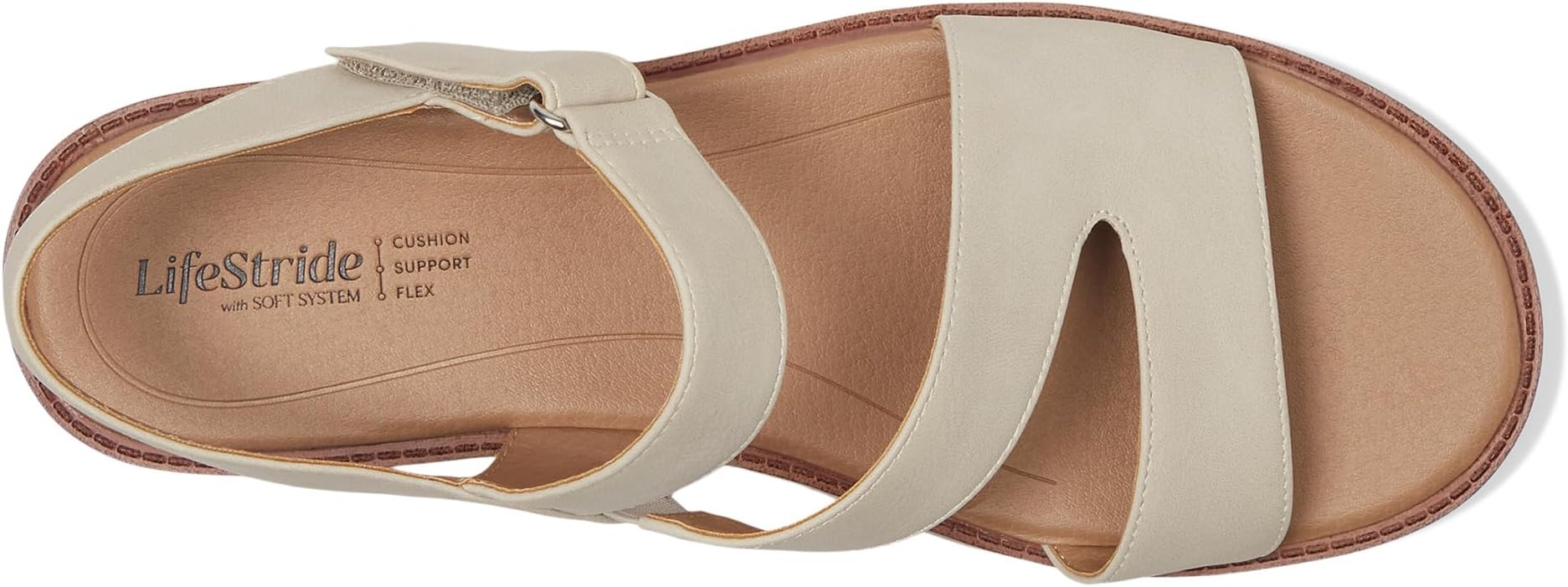 Сандалии LifeStride Waverly Sandals, цвет Stone Beige Faux Leather — фото 2