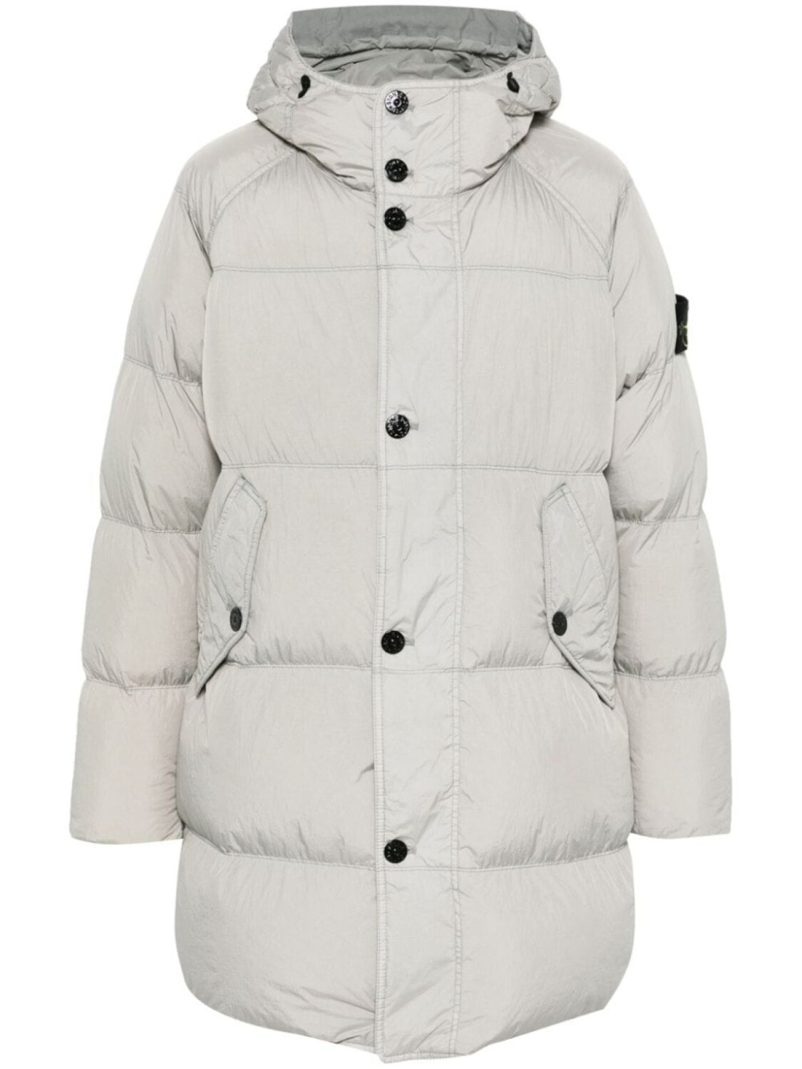 

Stone Island пальто с жатым эффектом, серый