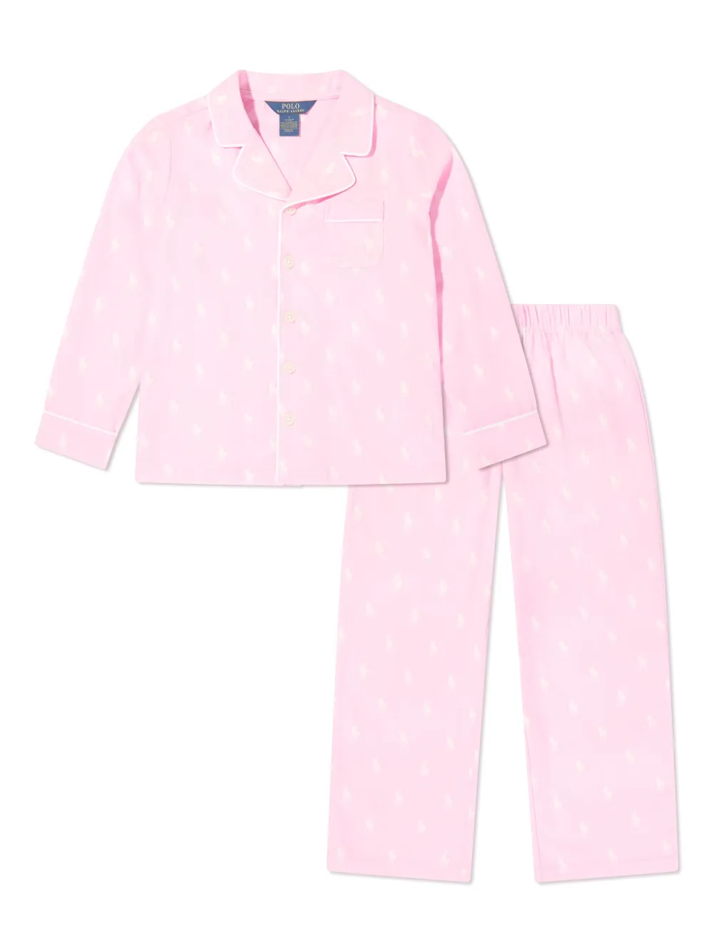

Пижама с логотипом POLO RALPH LAUREN KIDS, розовый