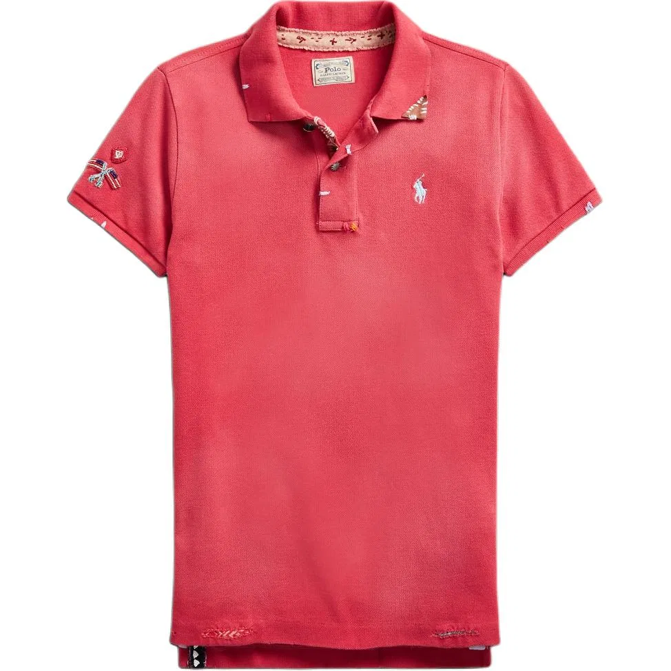 Поло женское slim fit Polo Ralph Lauren, Red