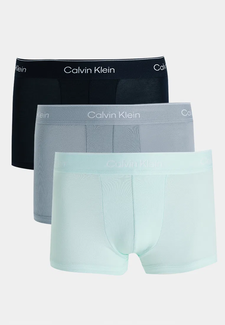 Трусы, низкая посадка, 3 шт Calvin Klein, мультиколор