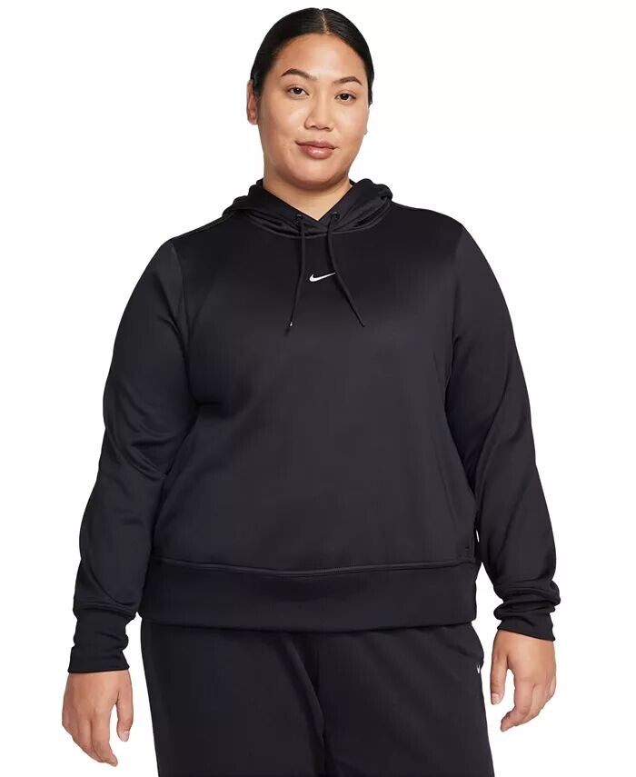 

Толстовка-пуловер с капюшоном Therma-FIT большого размера Nike, черный