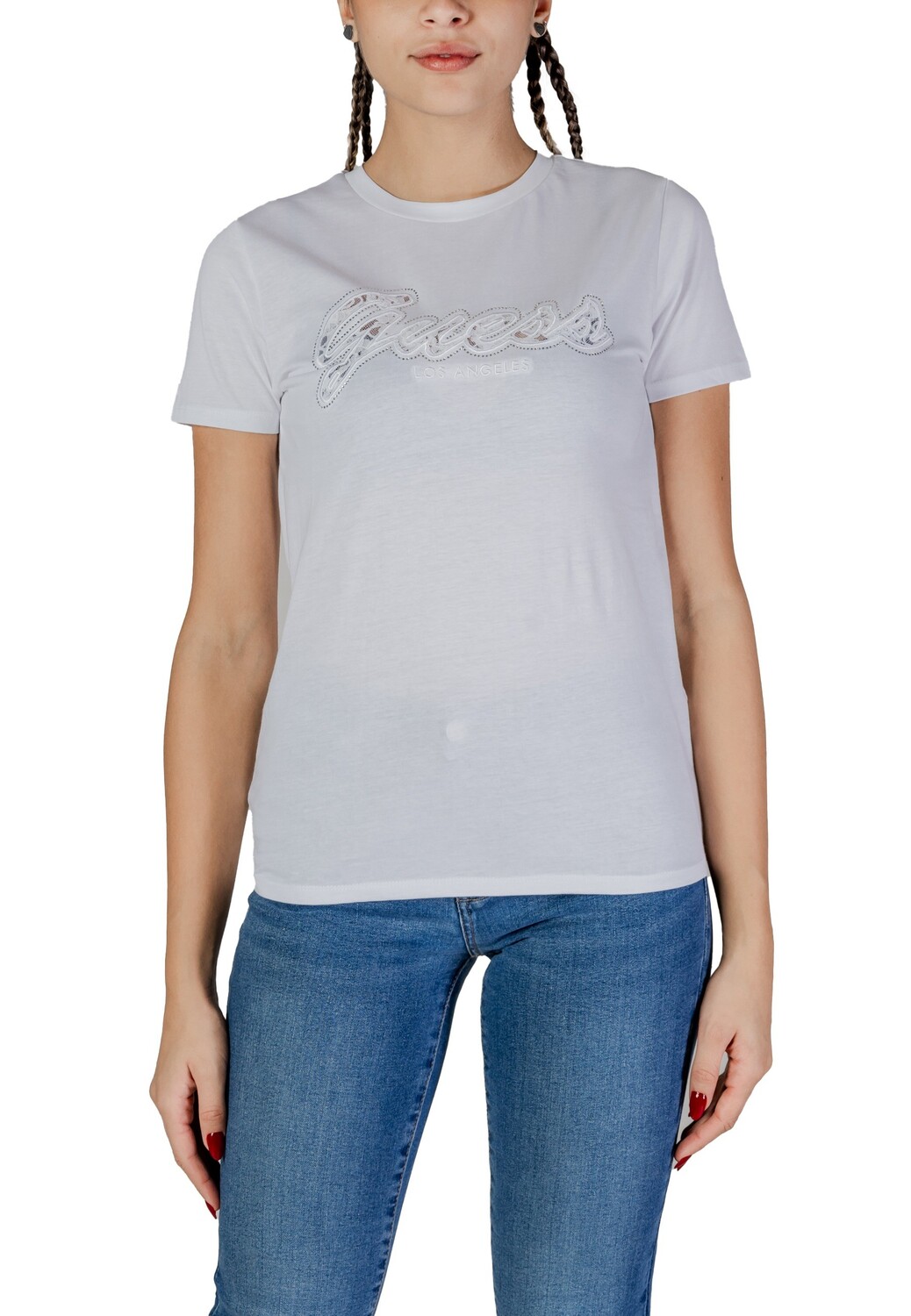 

Футболка женская GUESS с принтом, белый