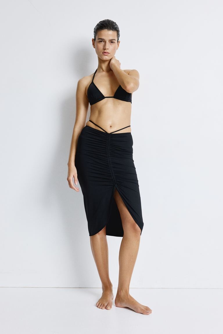 

Пляжная юбка с завязками H&M, черный