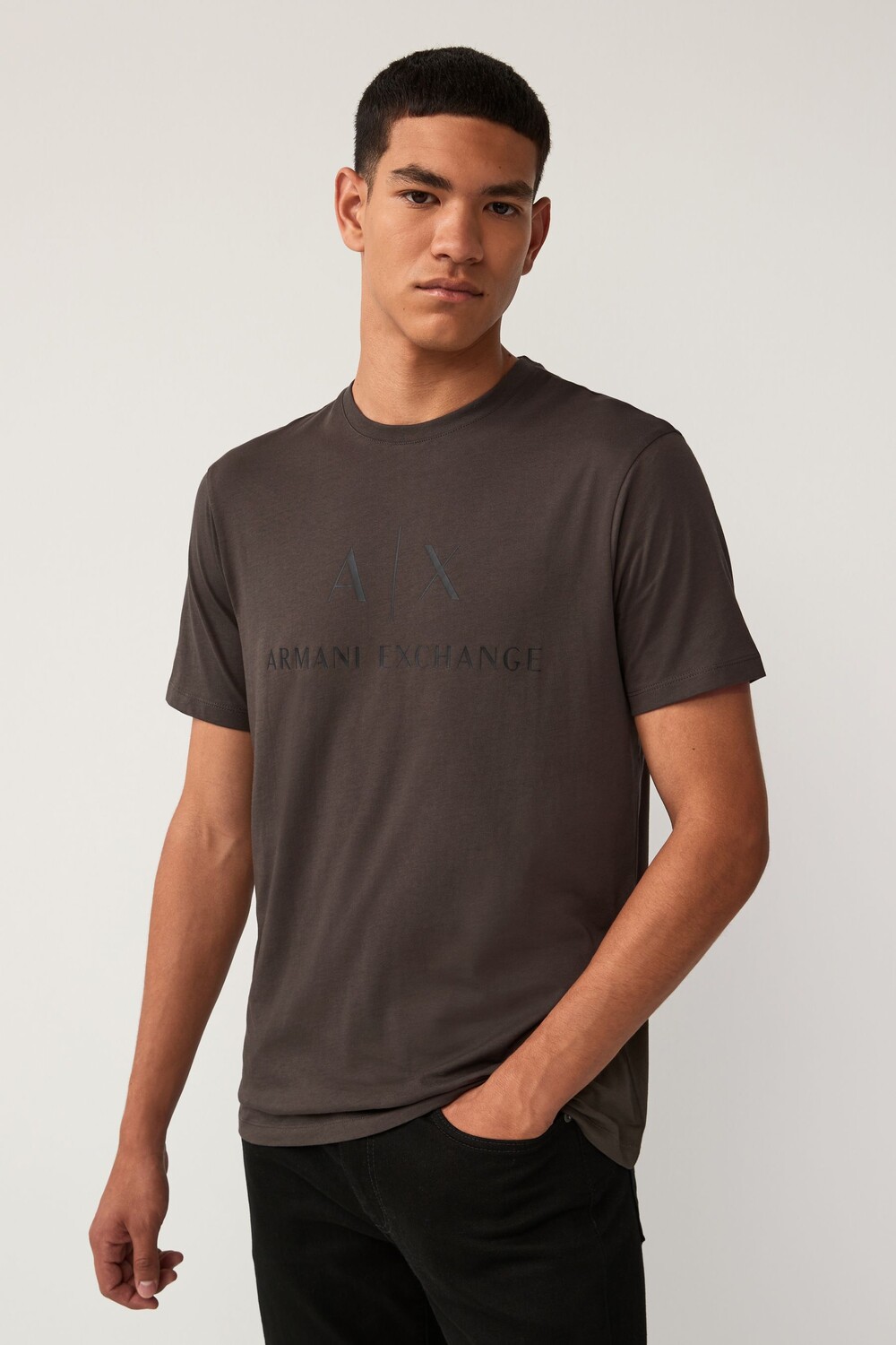 

Футболка из хлопка с логотипом Armani Exchange, зеленый