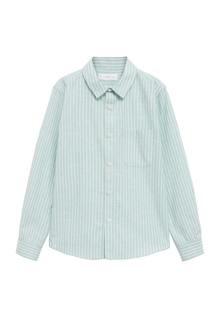 

Рубашка TEEN FORMAC Mango Kids, зеленый