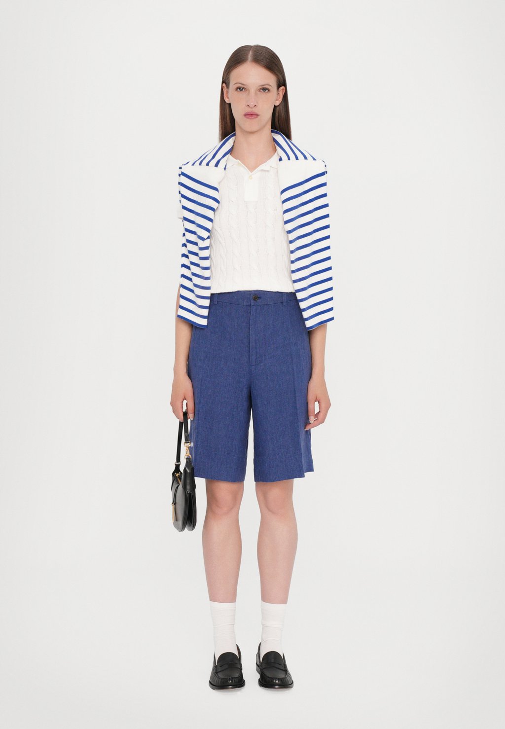 Шорты LONG FLAT FRONT Polo Ralph Lauren, синий — фото 2