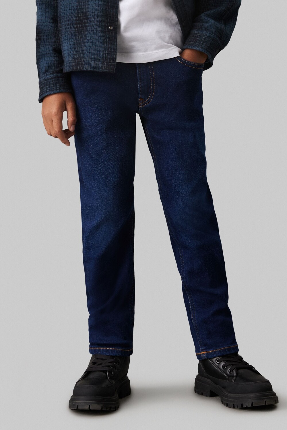

Настоящие джинсы City Dad Calvin Klein, синий