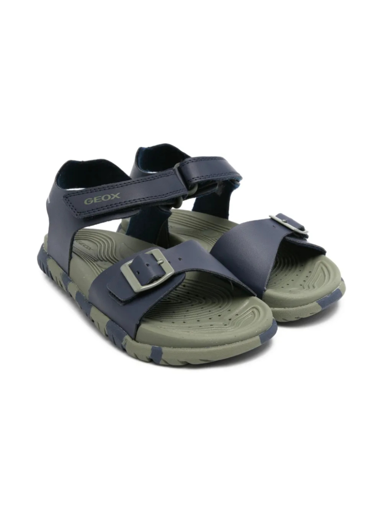 

Сандалии Geox Kids Fusbetto с камуфляжной застежкой-пряжкой, синий