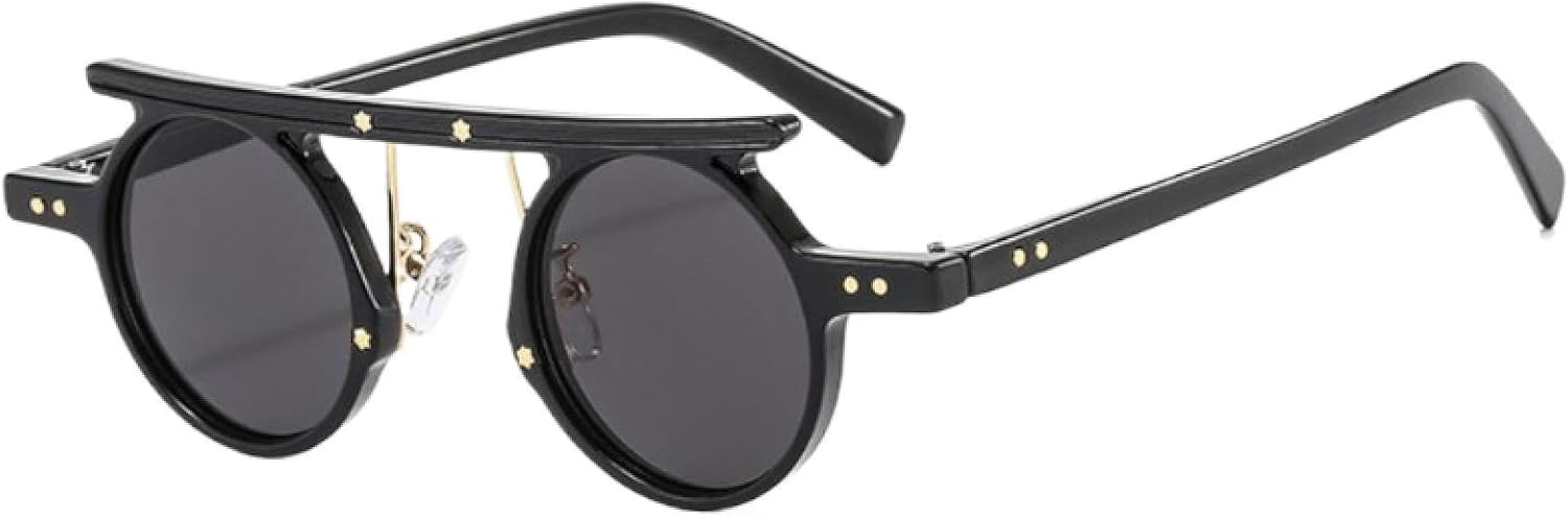 

Солнцезащитные очки с защитой от УФ-излучения UV400 | Круглая женская оправа в стиле стимпанк, маленькая, прозрачная | для занятий спортом на открытом воздухе generic, 12