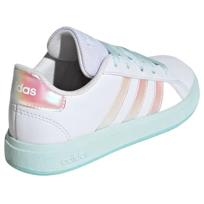 Кроссовки Grand Court Lifestyle на шнуровке Adidas, белый — фото 4