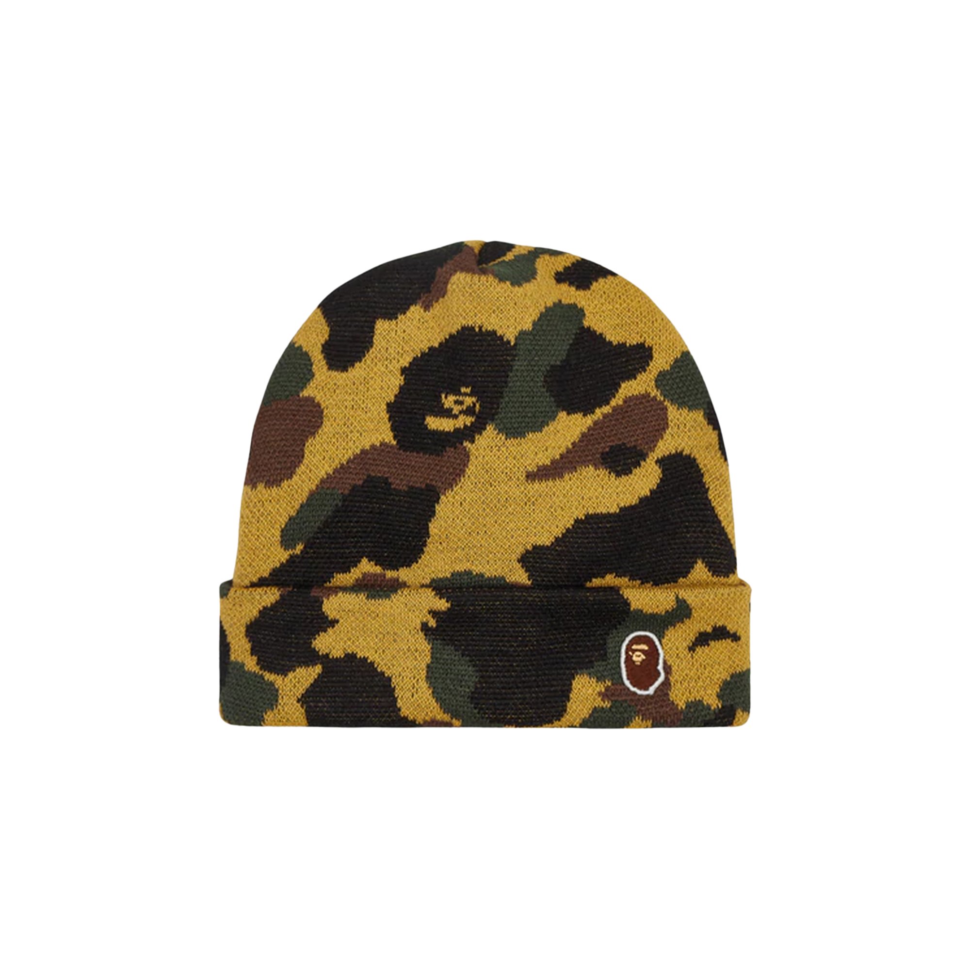 

Вязаная шапка BAPE 1St Camo, Желтая