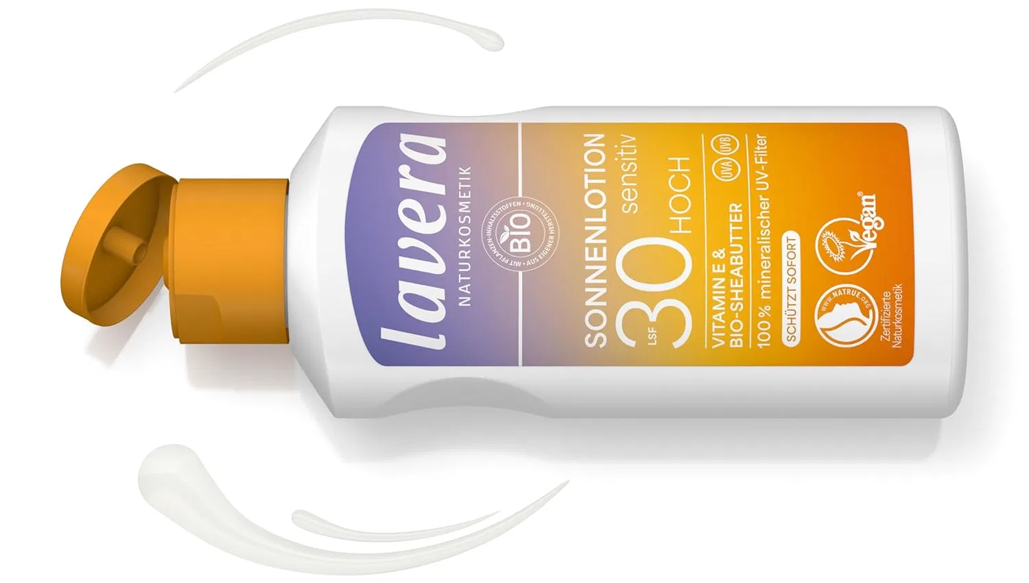 Солнцезащитный лосьон lavera Sensitive SPF 30 без химических фильтров 100 мл Lavera — фото 2