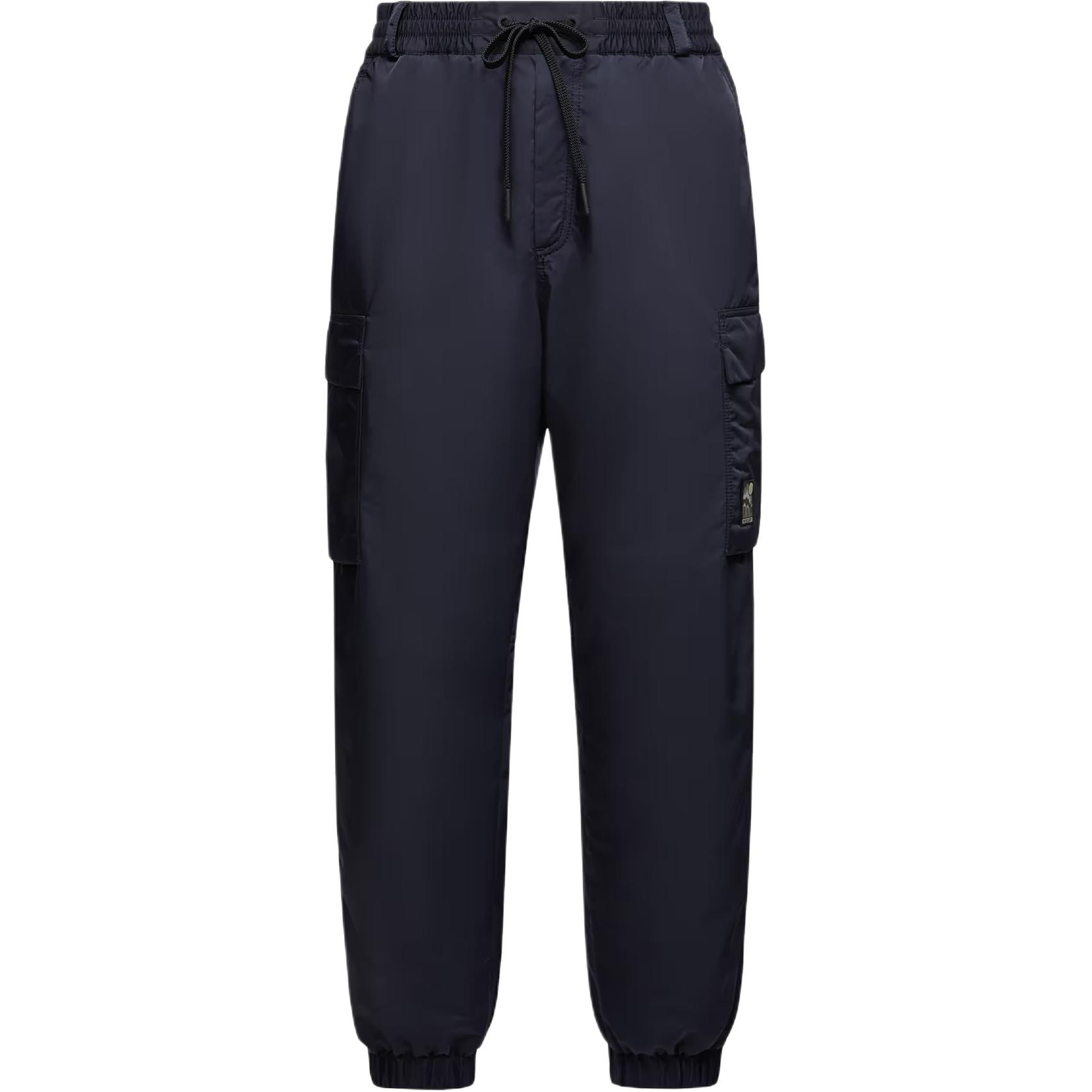 

Брюки карго с поясом на шнурке Moncler, marine синий