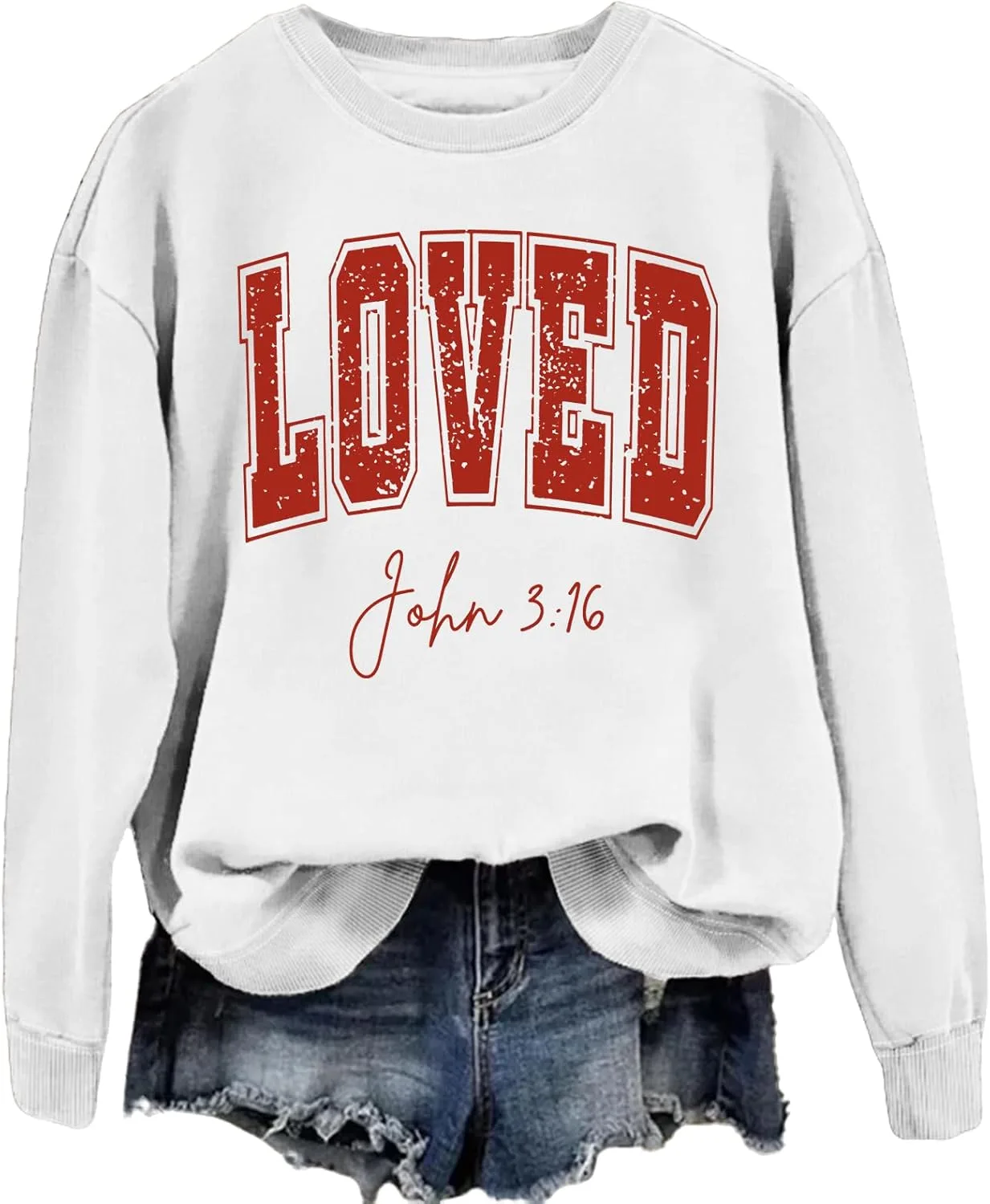 

Свитшот с принтом John 3:16