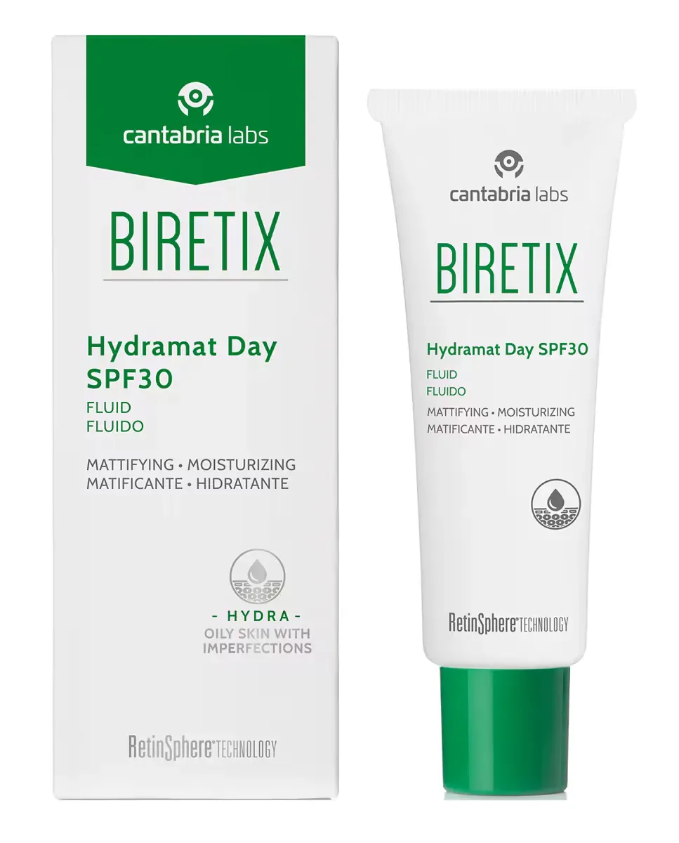 Флюид Biretix — Увлажняющий с матирующим эффектом SPF30, 50 мл — фото 4