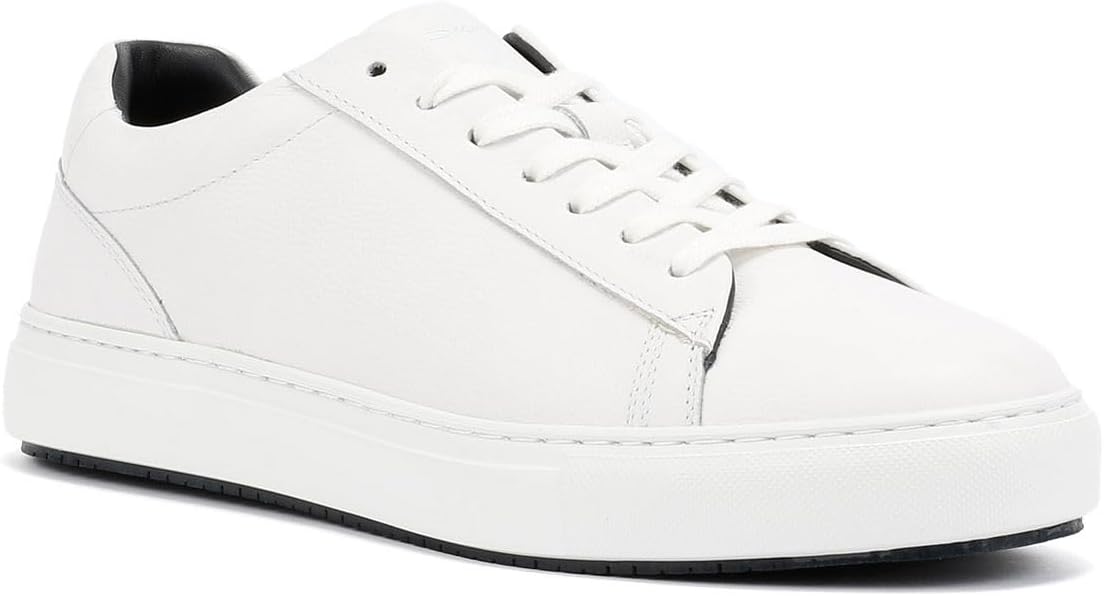 Мужские белые кроссовки Ben Sherman Ace Cupsole из кожи — фото 2