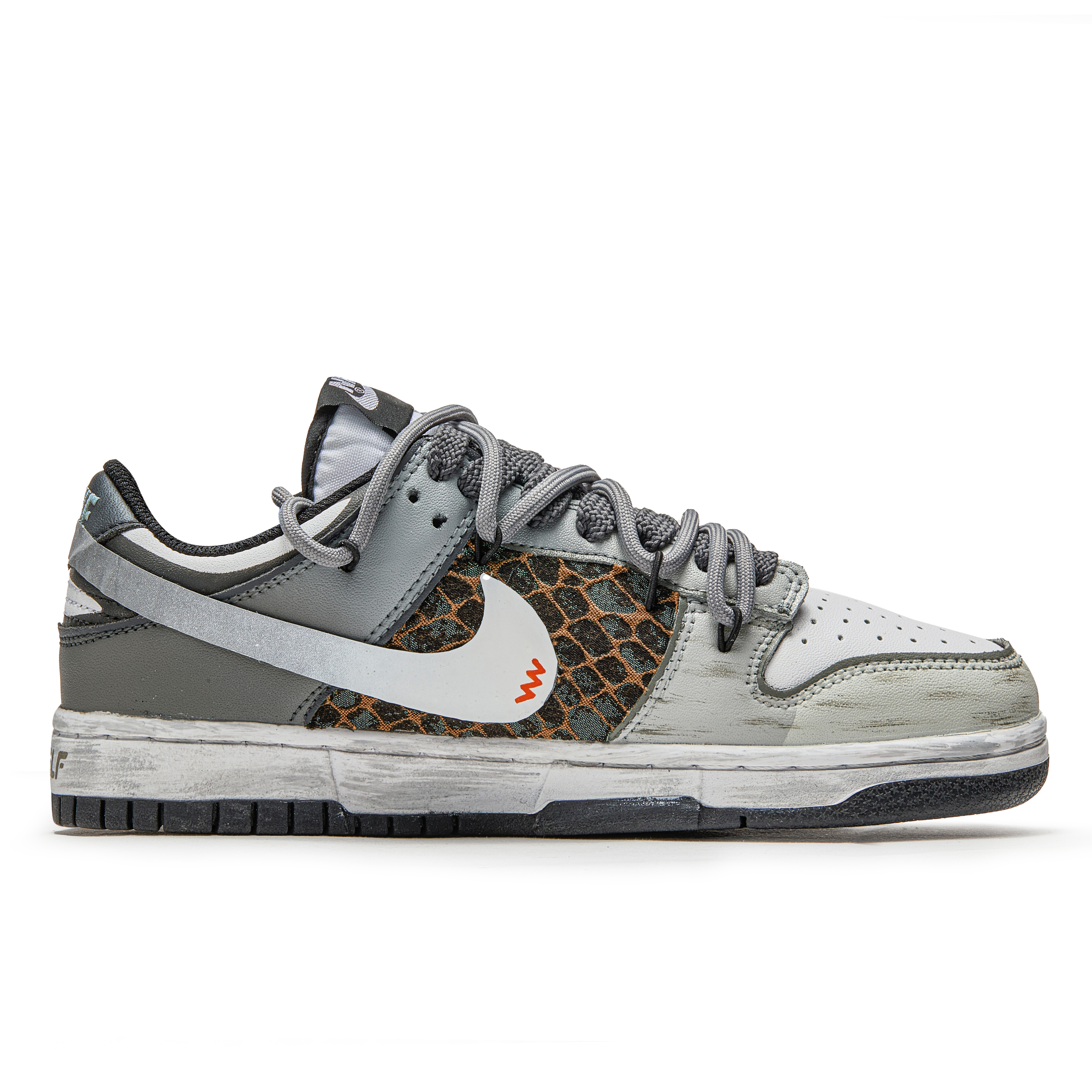 

Кроссовки Nike Dunk Skateboarding Shoes Unisex Low-top Grey/green, зеленый