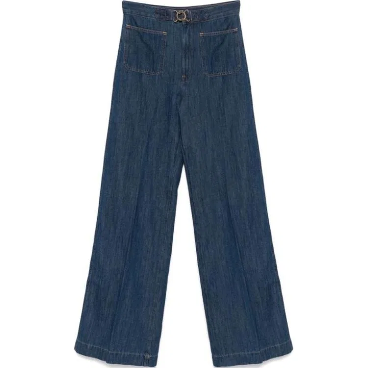 Джинсы Wide Leg Flare Polo Ralph Lauren синие