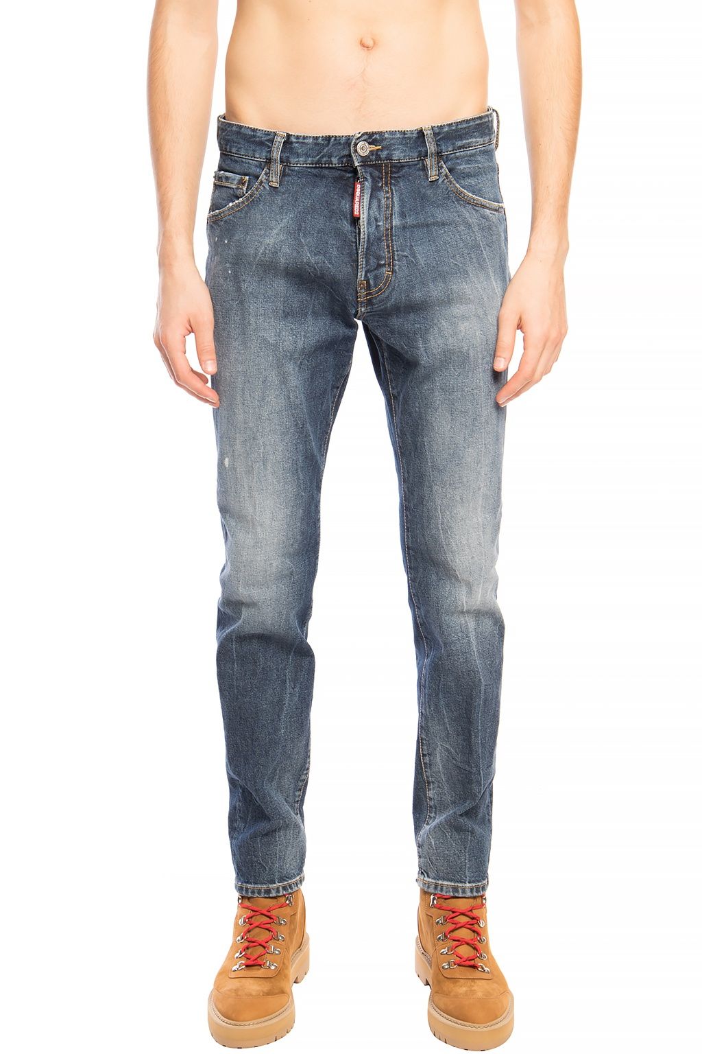 

Темно-синие потертые джинсовые брюки «Cool Guy Jean» Dsquared2